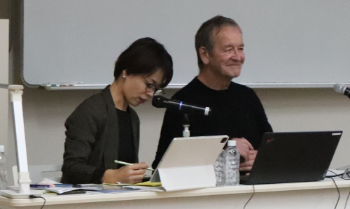 ジョンズ氏と通訳さん